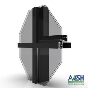 نمای کرتین وال مدل FC 50